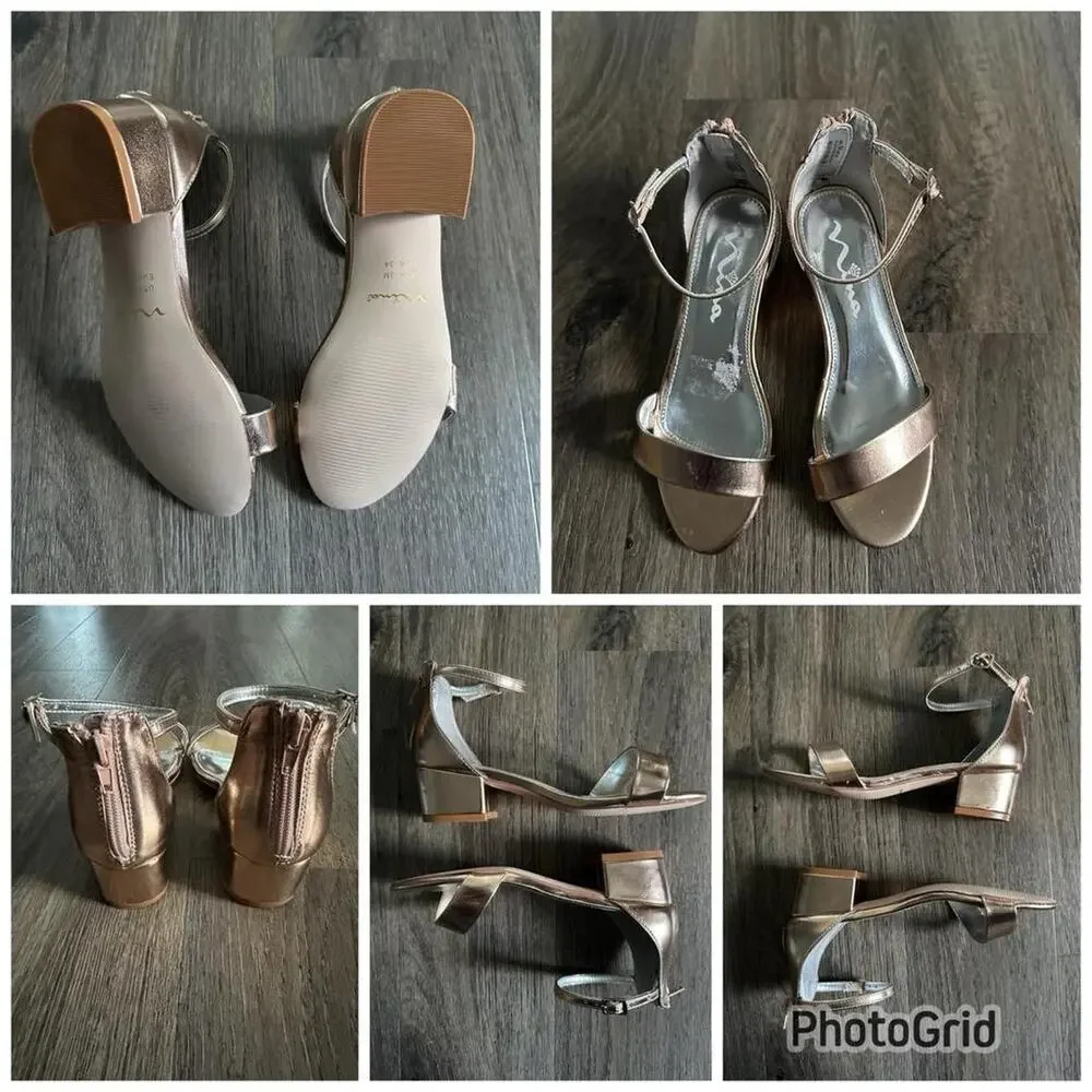 Mia rose gold dress sandals